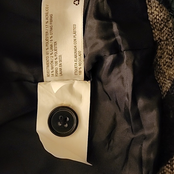 MOSSIMO SUPPLY CO blue and grey wool feeling jacket Large - Picture 11 of 11